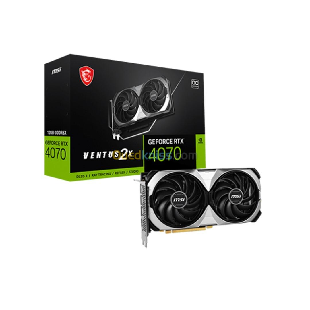 Carte Graphique MSI GeForce RTX 4070 VENTUS 2X E 12G OC