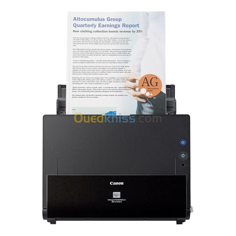 SCANNER CANON A4 DR-C225ii Scanner à défilement Chargeur de 45P Numérisation 25 ppm Recto-Verso