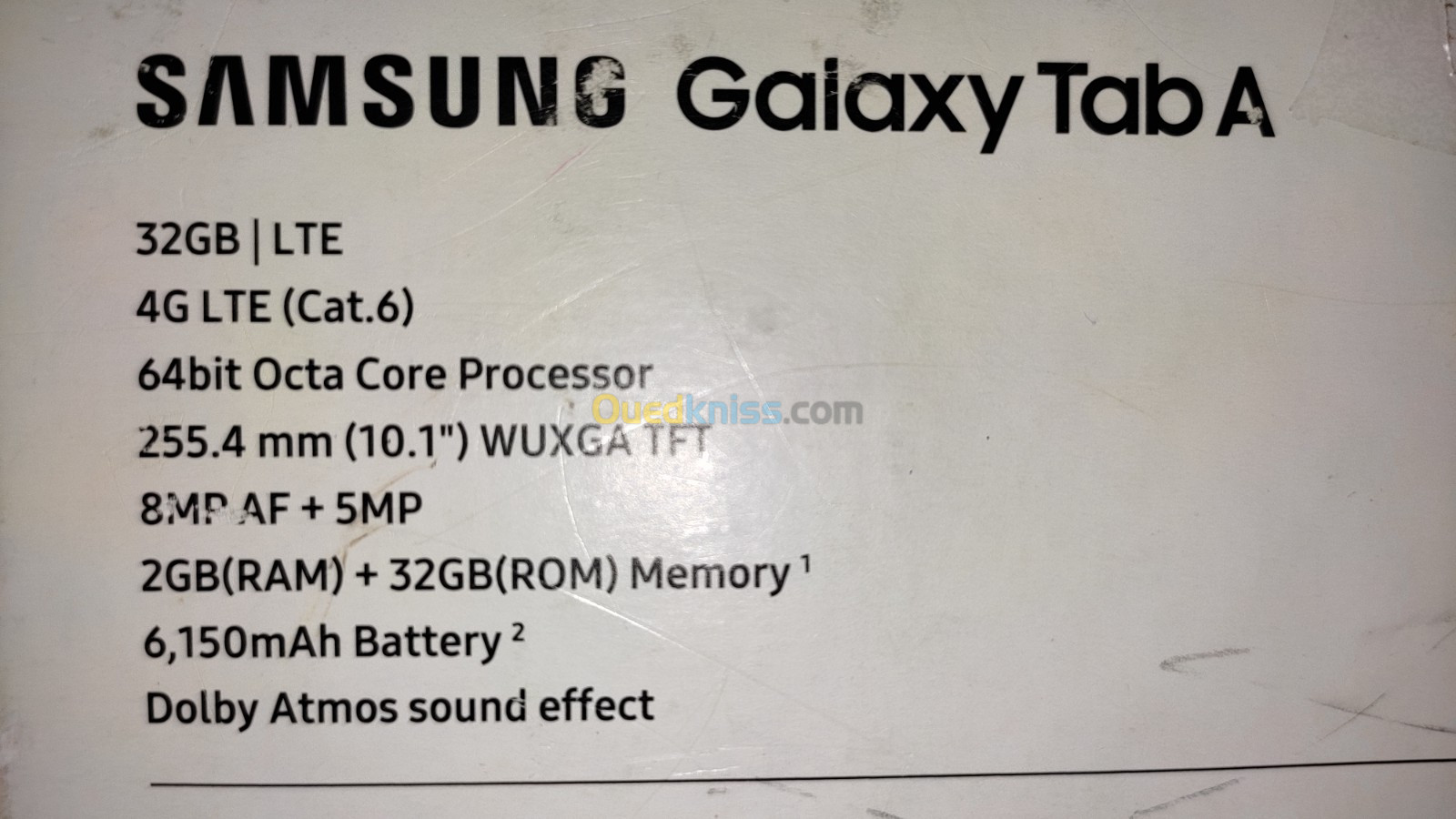 Samsung Galaxy Tab A 10.1 | 2 GB RAM | 32 GO stockage | 10/10