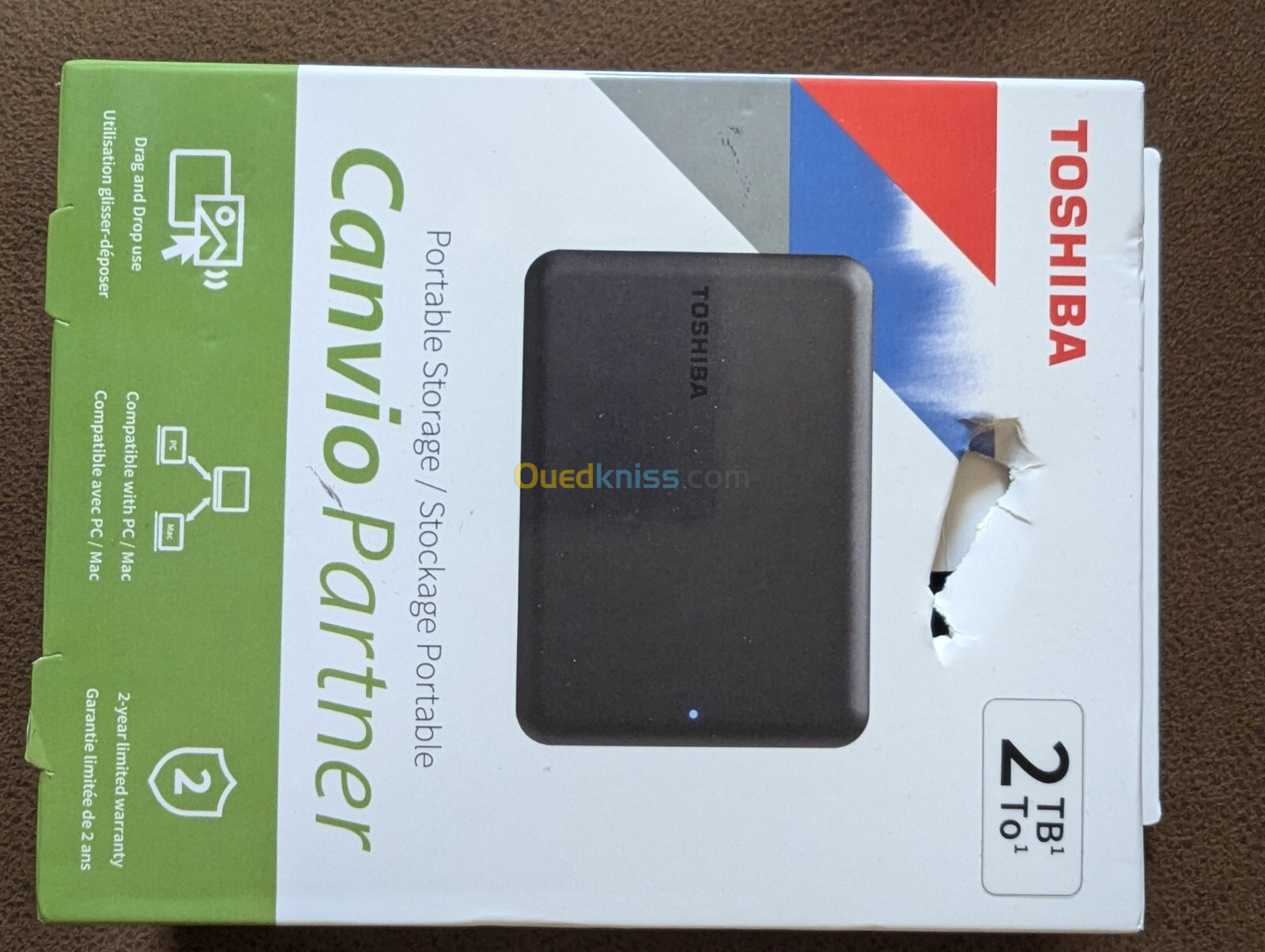 DISQUE DUR EXTERNE TOSHIBA CANVIO BASICS 2TB NOIR