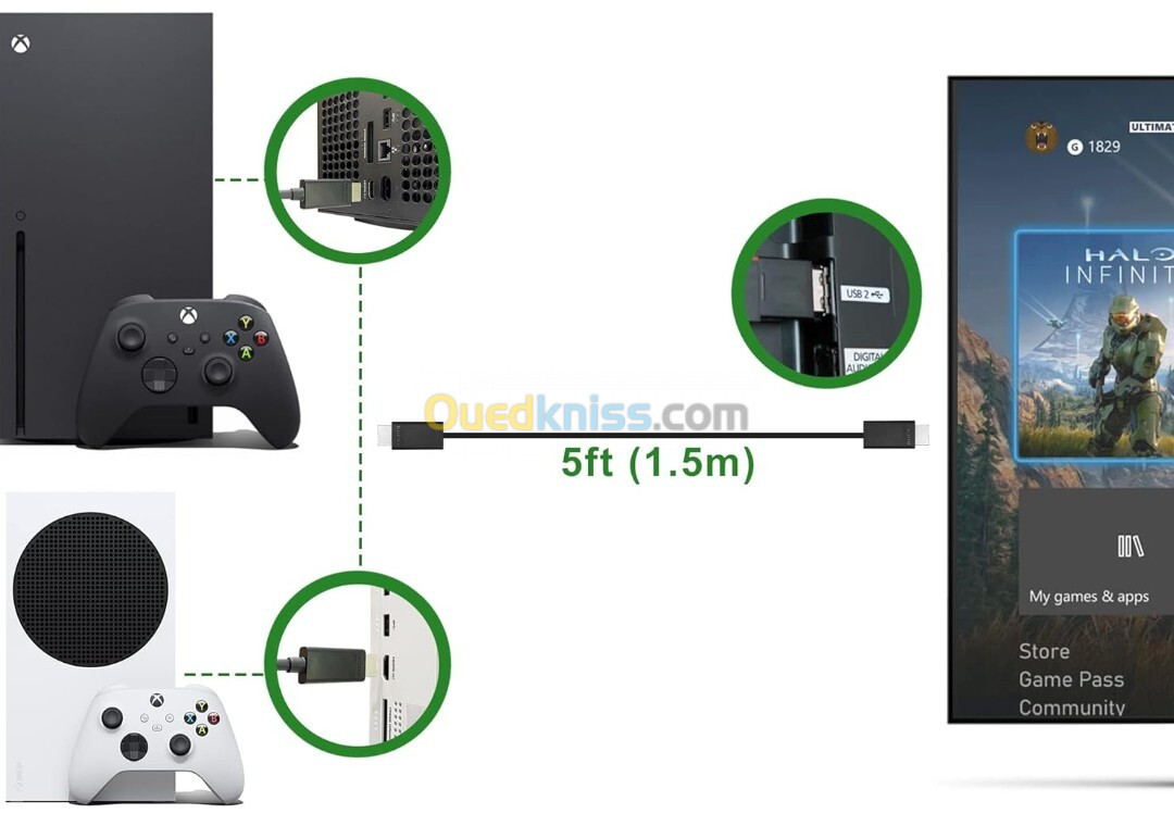 Xbox Series X Ultra High speed 8K 4K HDR HDMI 2.1