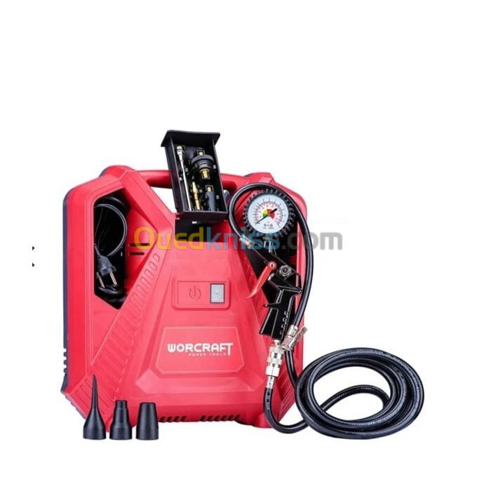 Compresseur d'air électrique portable 1100W WORCRAFT PAC11-180