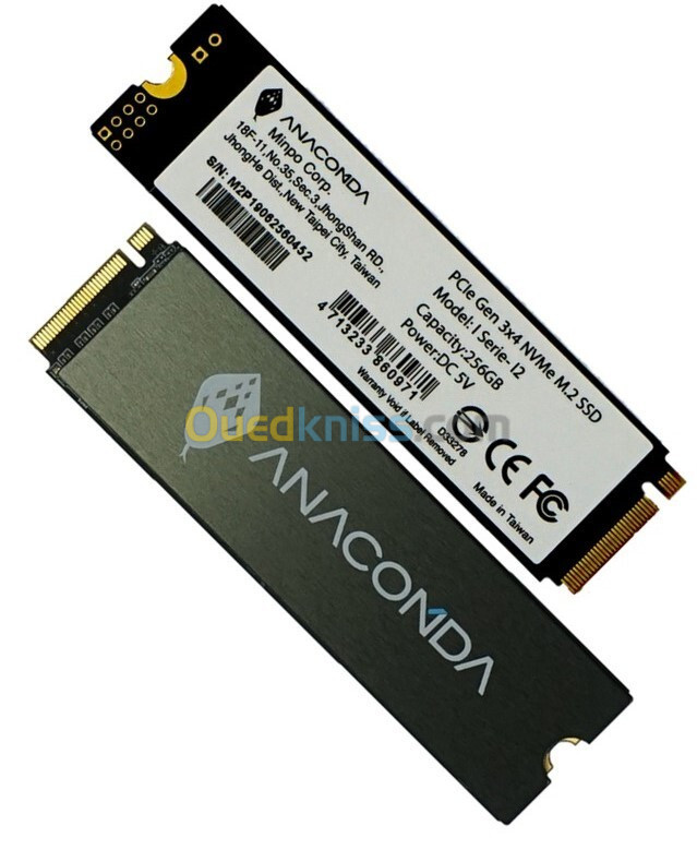 DISQUE INTERNE SSD NVME ANACOMDA 256GO