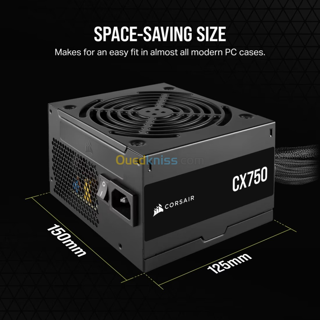 ALIMENTATION CORSAIR CX 750 WATT BRONZE