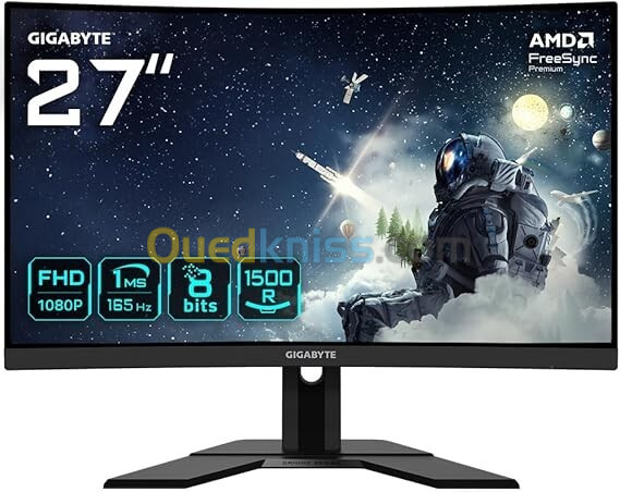 MONITEUR GIGABYTE G27FC-A 27" FHD 165HZ 1 MS CURVED