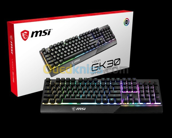 COMBO CLAVIER SOURIS MSI VIGOR GK30 BLACK