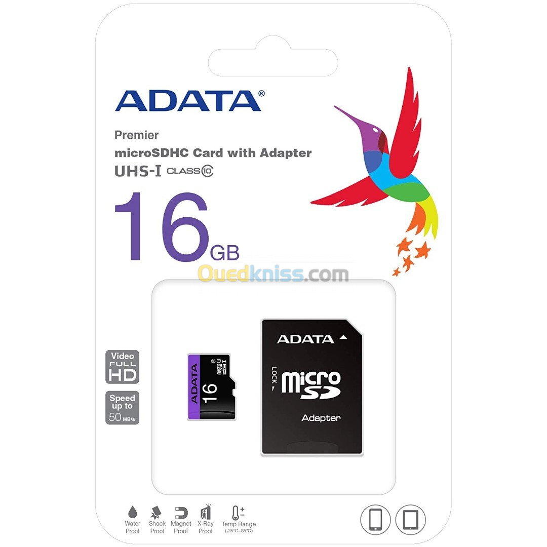 CARTE MEMOIRE ADATA 16 GB CLASS 10