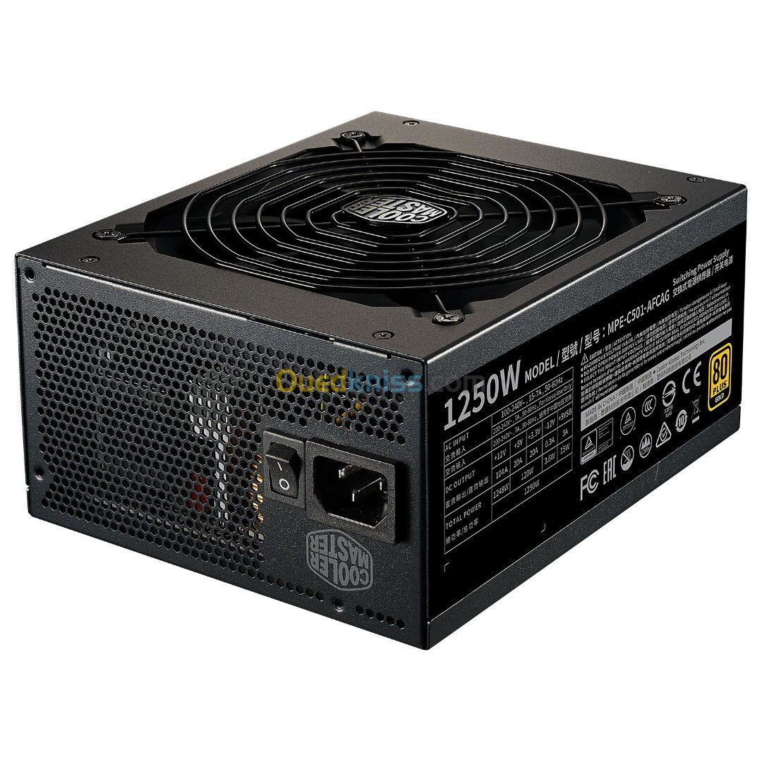 ALIMENTATION COOLER MASTER 1250W GOLD V2