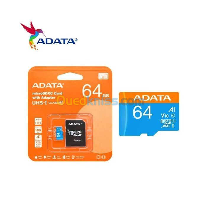 CARTE MEMOIRE ADATA 64 GB CLASS 10