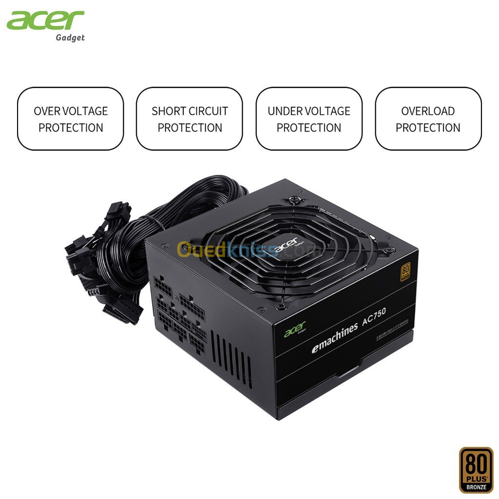 ALIMENTATION ACER 750W 80 PLUS BRONZE