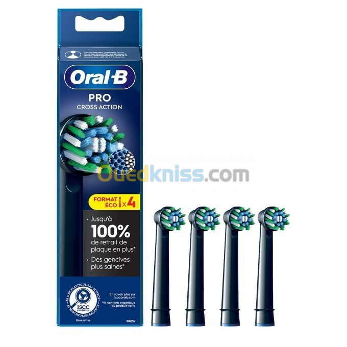 Oral B Pack de 04 Brossettes Tête de rechange -3D White