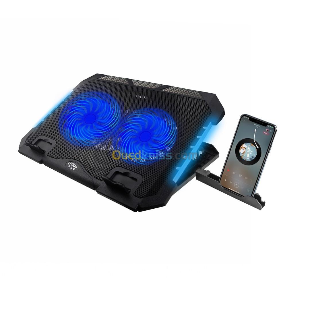 Refroidisseur Professional Avec 2 Ventilateurs 7 Positions Pour Laptop Avec Support Mobile RGB S900