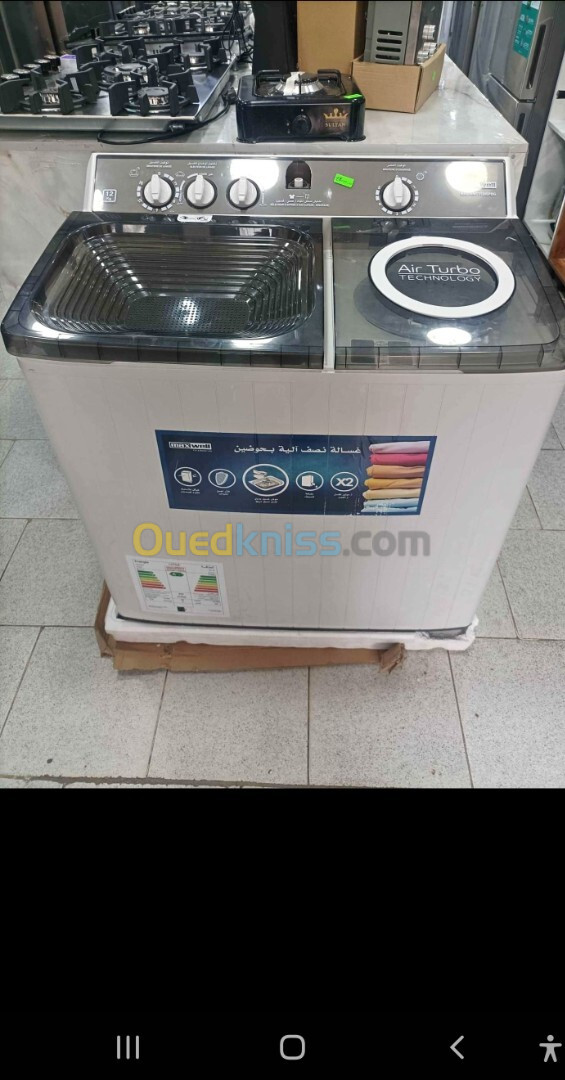 Promotion fin danee Machine à laver max wall semi automatique 12kg 