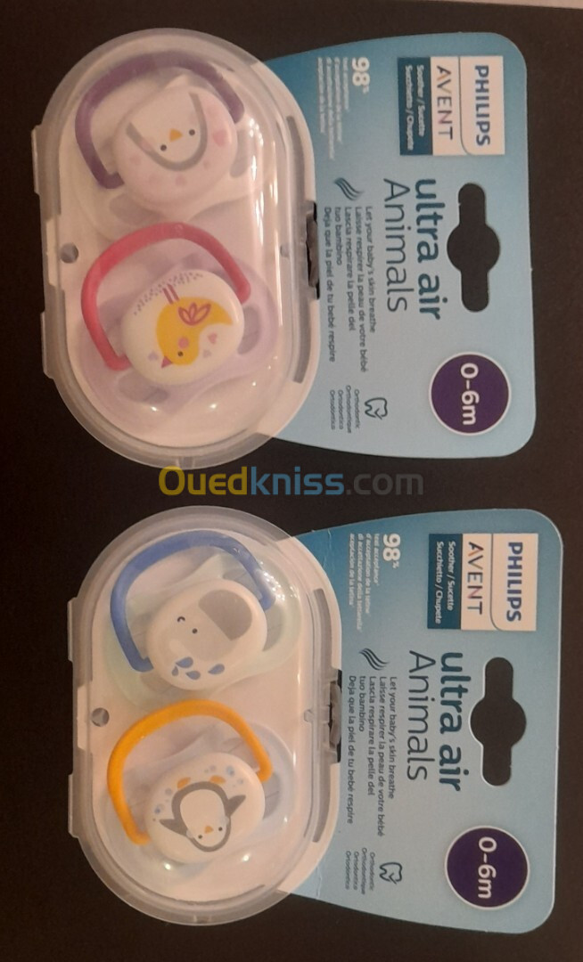 Sucette ultra air Nighttime pour bébé 0 à 06 mois AVENT PHILIPS