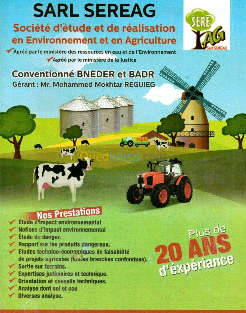 Business Plan, Etudes technico-economiques, expertises agronomiques