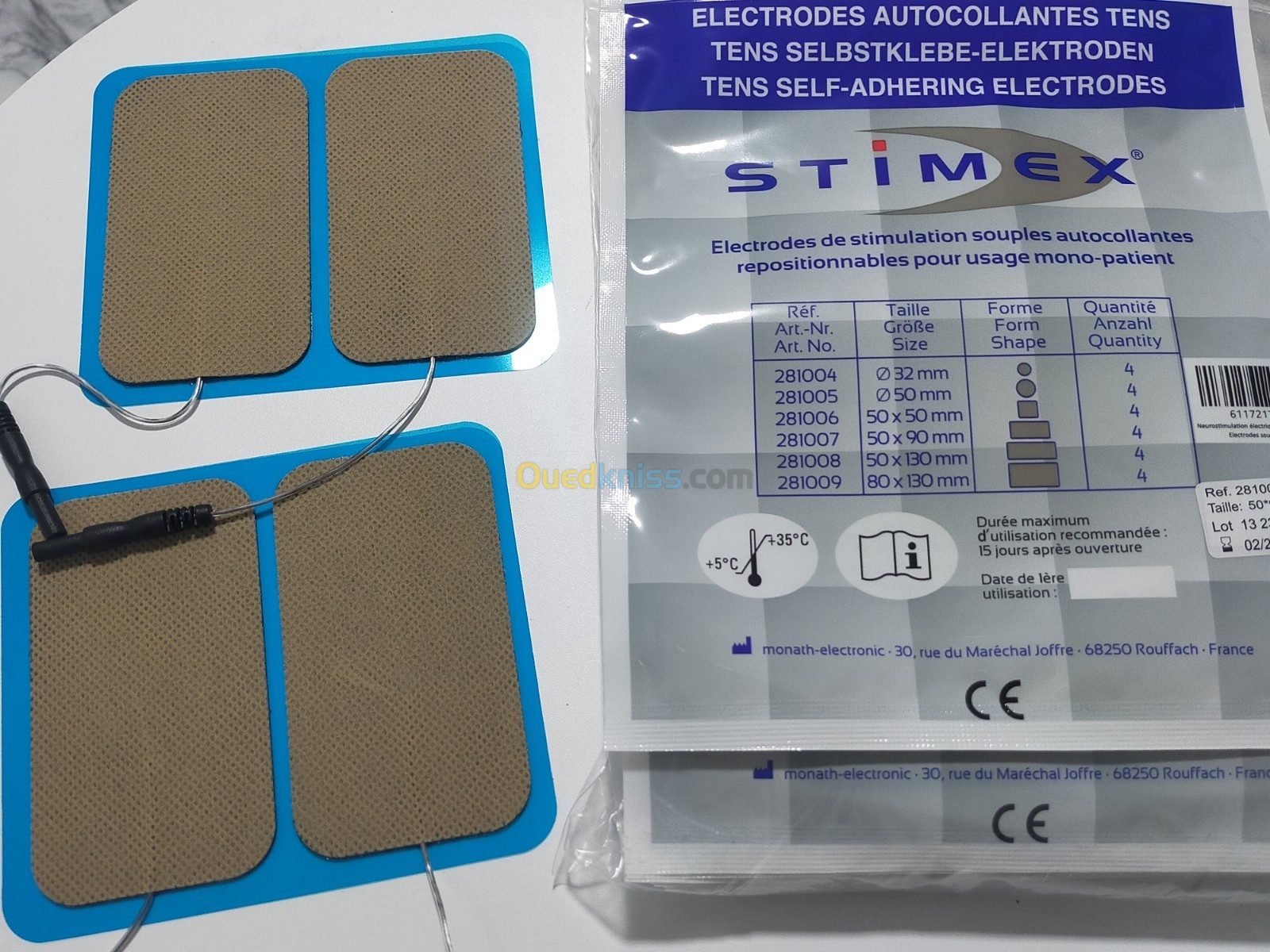 Electrodes stimex patch