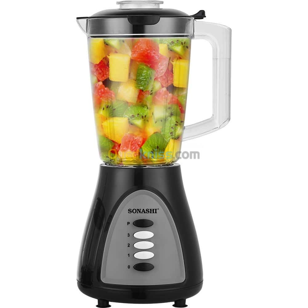 Blender 3En1 Avec Bol Hachoir & Broyeur 1.6L 400W - Sonashi 