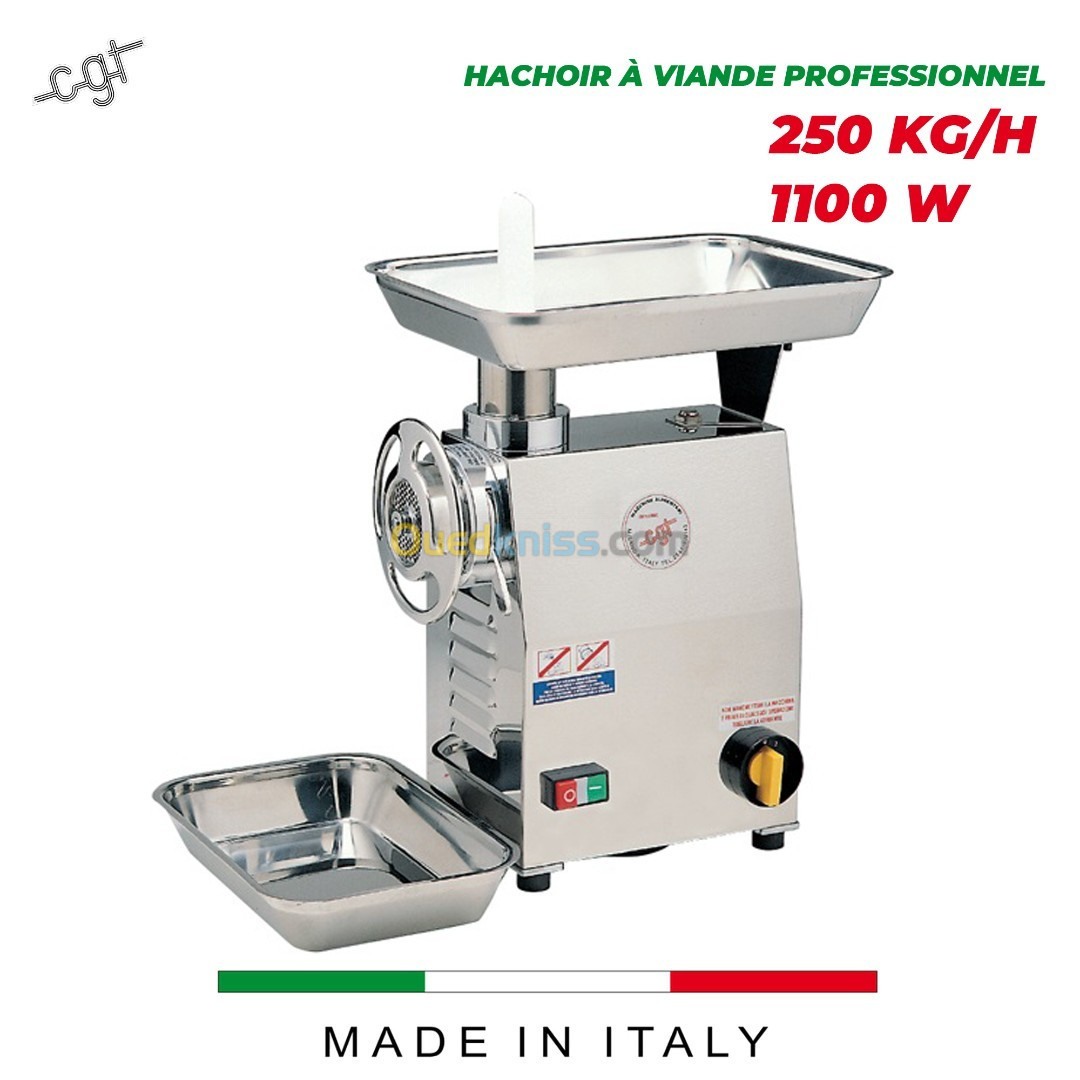 Hachoir À Viande Professionnel 250 Kg/H.1100W CGT