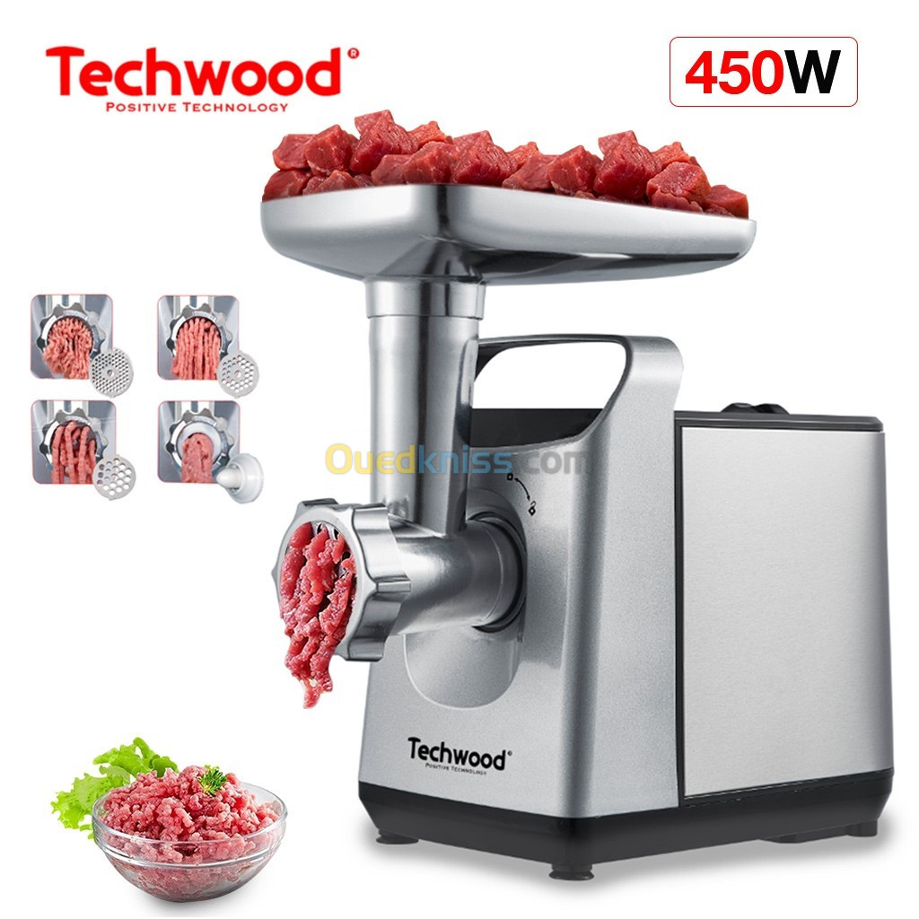 Hachoir À Viande Electrique 450 W 220-240V - Techwood