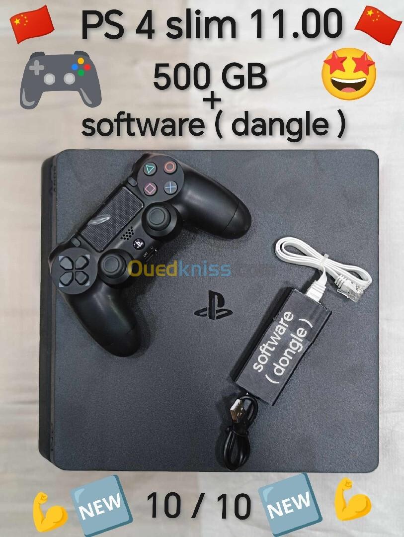 Ps 4 slim  version 11.00  500 gb  software ( dangle) 