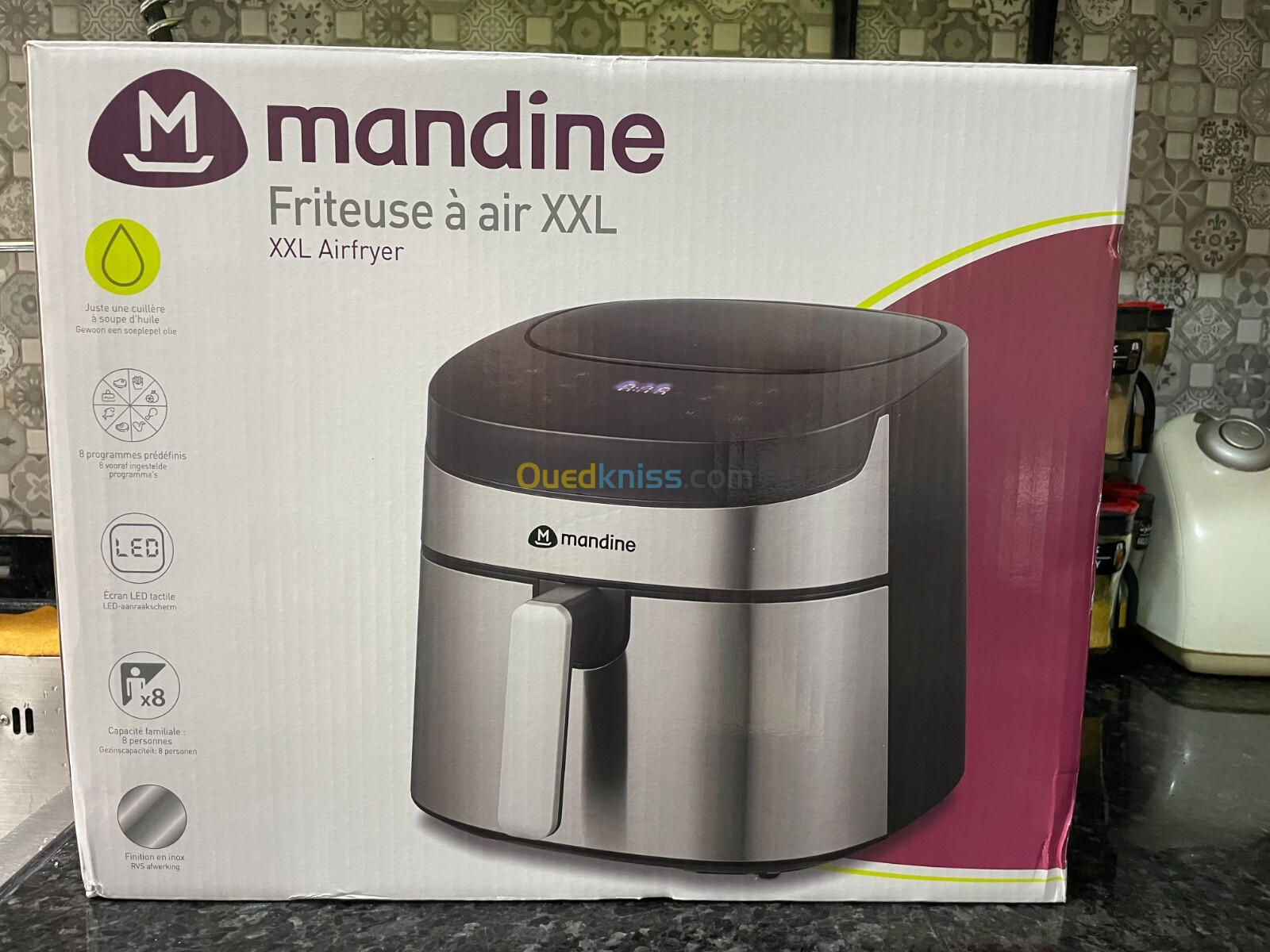 !!! SOLDE !!! Airfryer Mandine XXL 8L 1800W