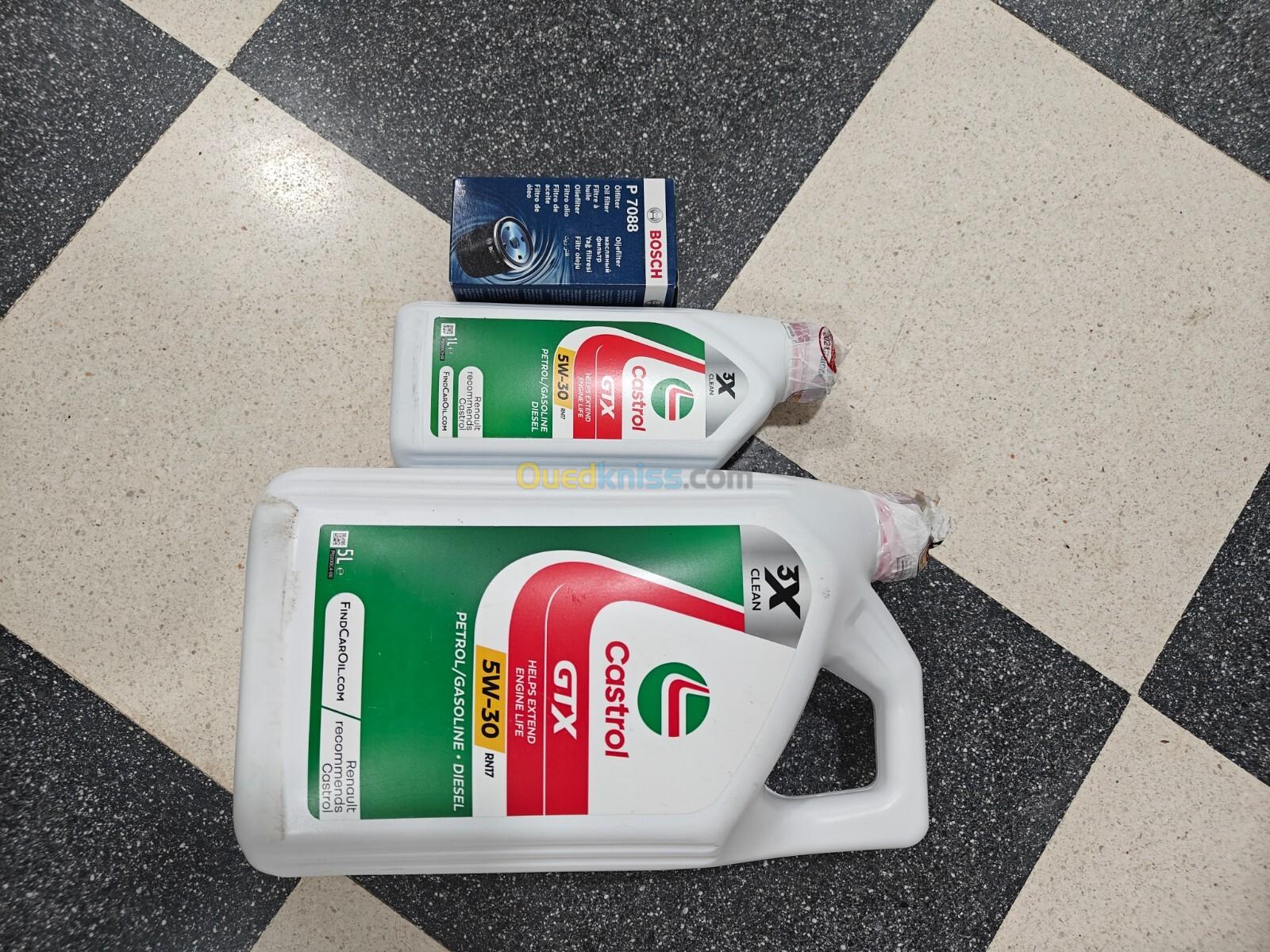 Huile Castrol 5w30-RN17 pack vidange Clio 5 essence et DCI