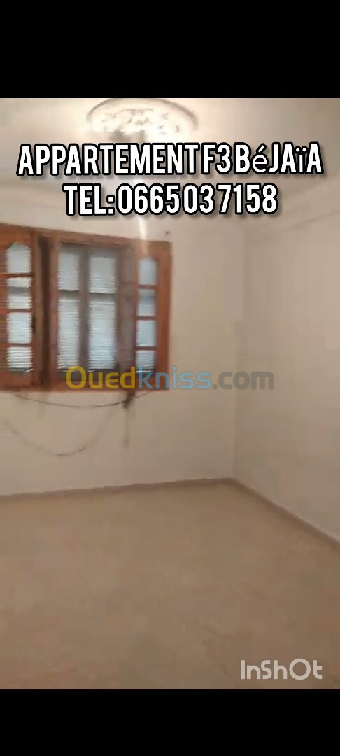 Vente Appartement F3 Béjaïa Bejaia