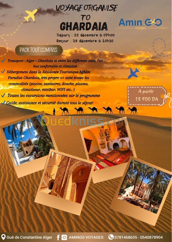 VOYAGE ORGANISE GHARDAIA 