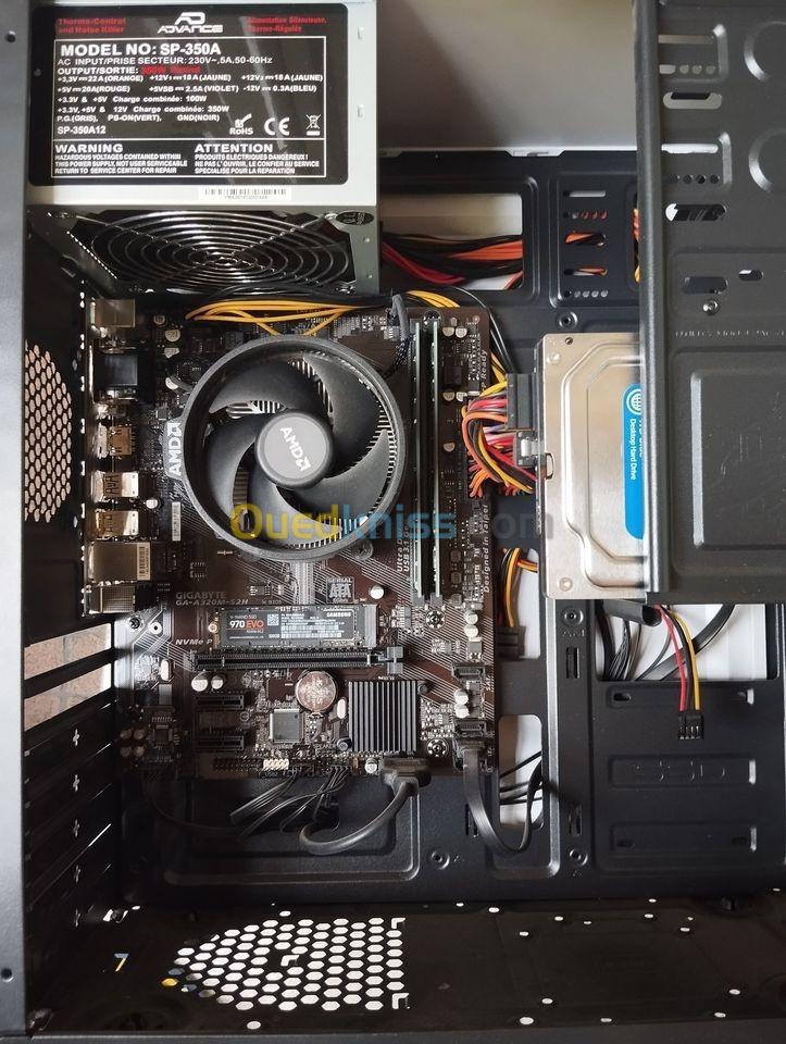 pc ryzen 5 3400g + 16ram sans ecran