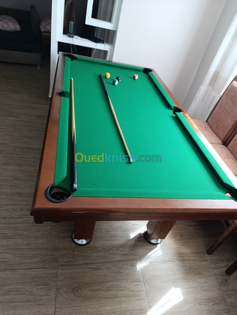 Table a manger  convertible billard 