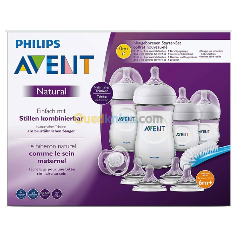 Kit biberons en plastique AVENT PHILIPS