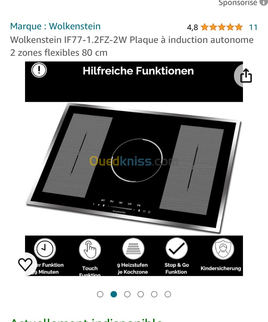 Vends table de cuisson induction + hotte plasma 