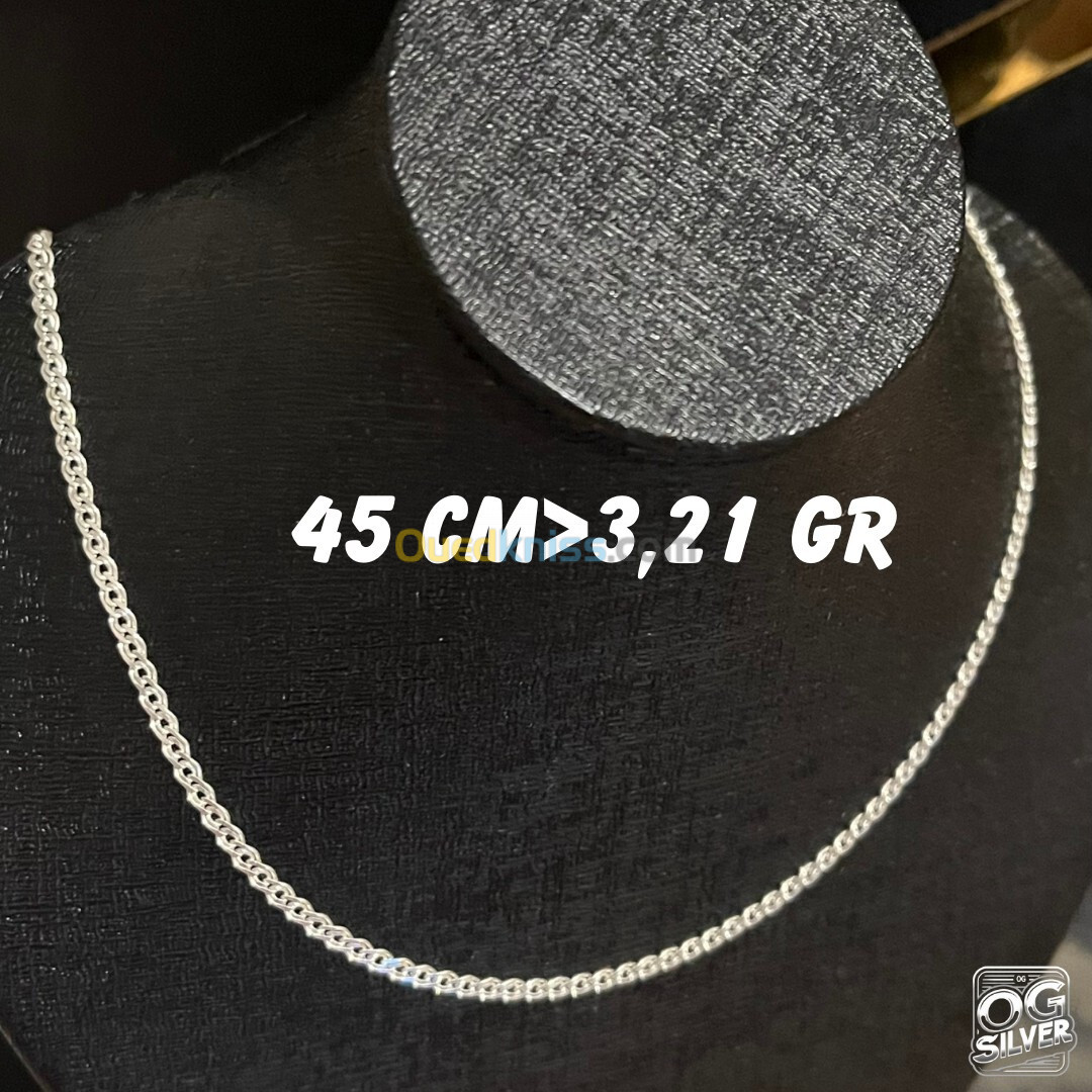 Collier argent 925 سلاسل فضة