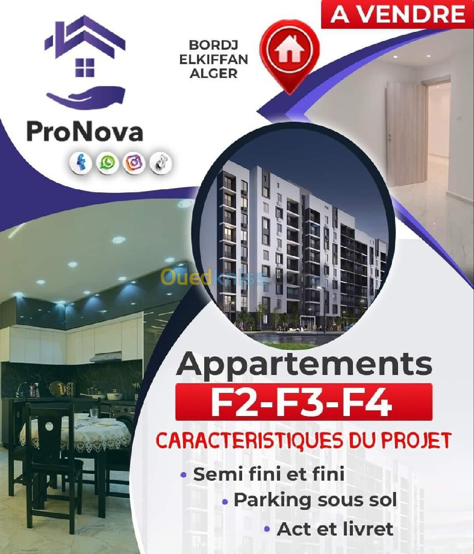 Vente Appartement Alger Bordj el kiffan