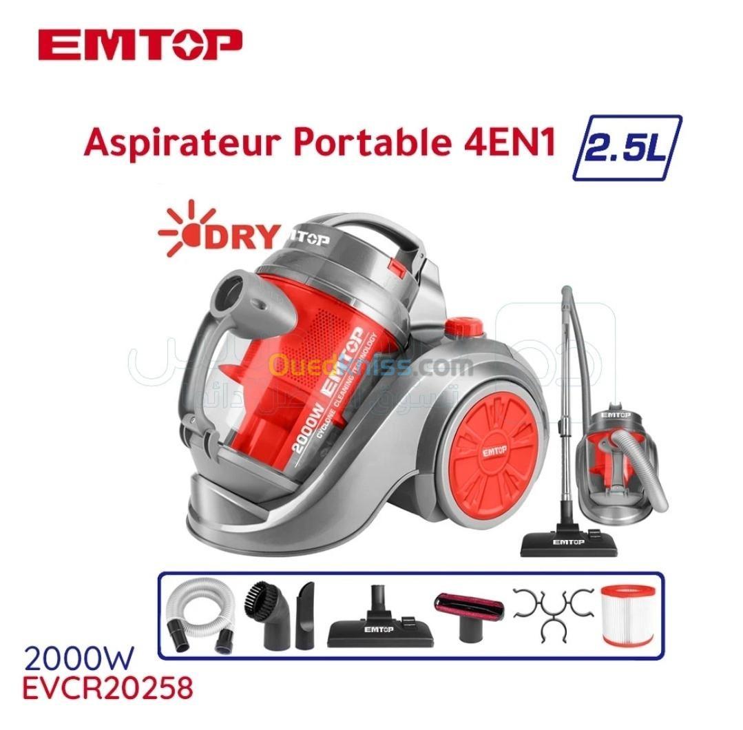 Aspirateur portable professionnel 2.5L 2000W EMTOP Original 