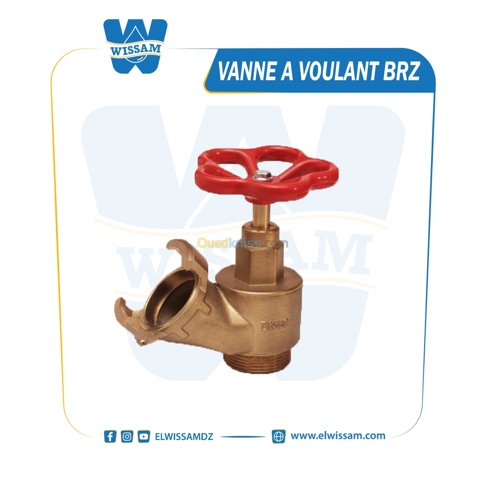 VANNE INCENDIE BRONZE