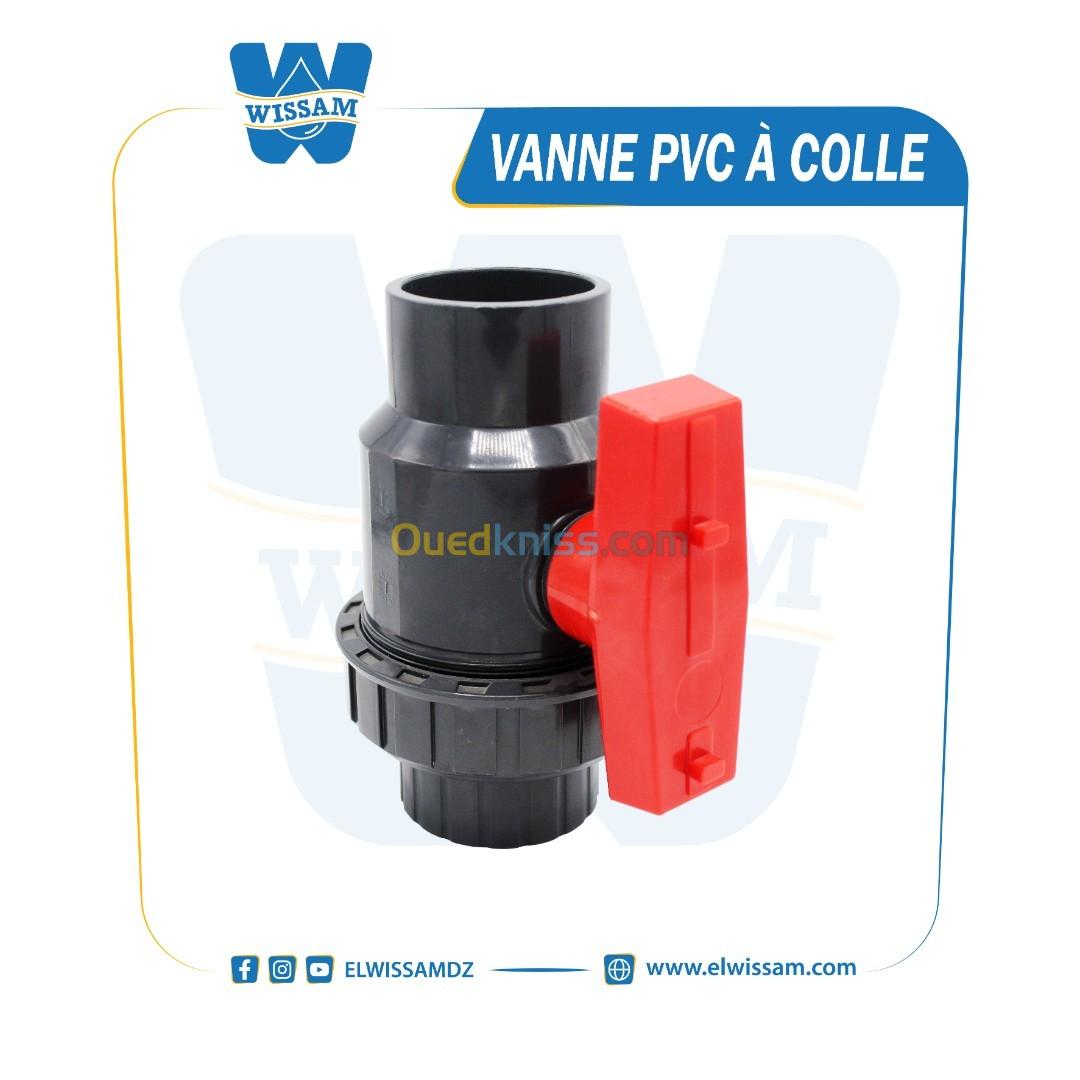 VANNE PVC A COLLE 