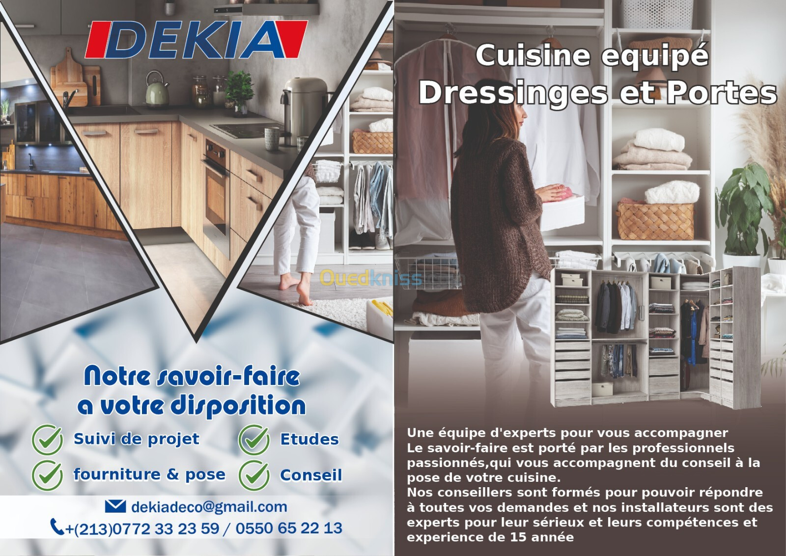 Cuisine equipé & Dressinges