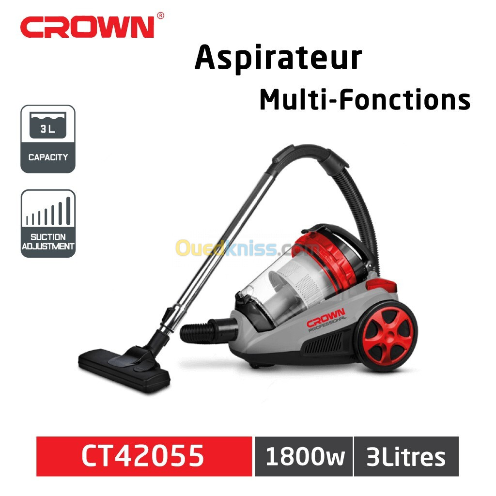 ASPIRATEUR 03L 1800W CROWN