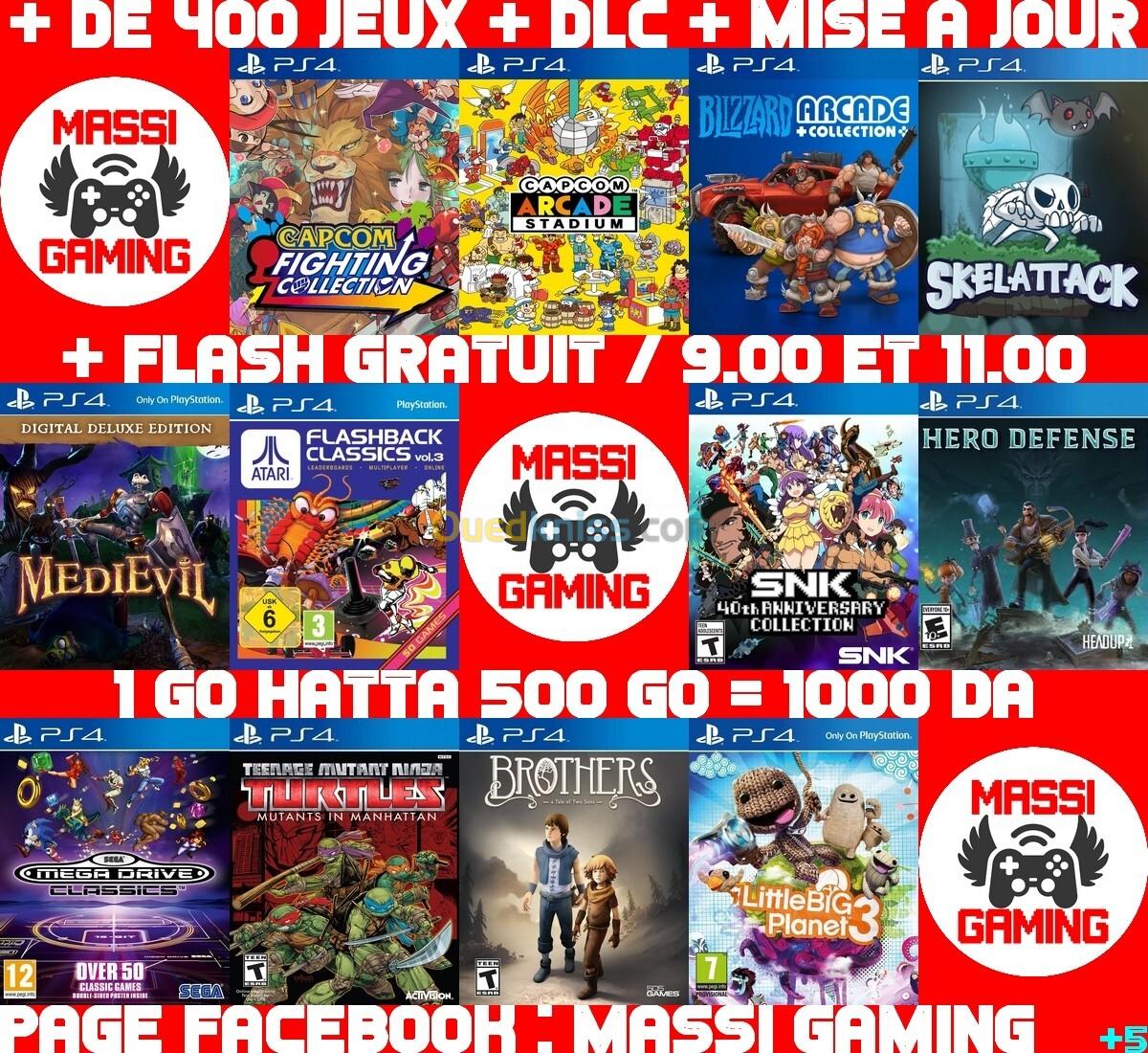 JEUX PS4 FLASHÉE 9.00 & 11.00 (+ FLASH GRATUIT + DLC + MISE A JOUR) --