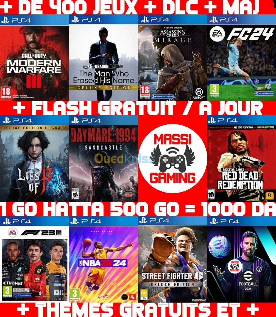 JEUX PS4 FLASHÉE 9.00 & 11.00 (+ FLASH GRATUIT + DLC + MISE A JOUR) --