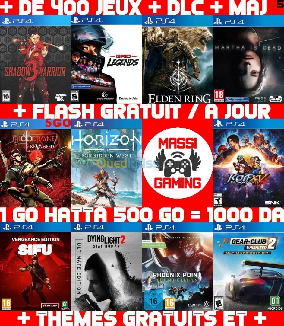 JEUX PS4 FLASHÉE 9.00 & 11.00 (+ FLASH GRATUIT + DLC + MISE A JOUR) --