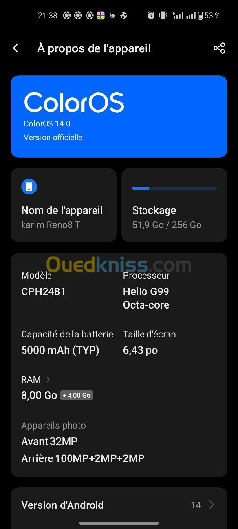 Oppo Reno 8t