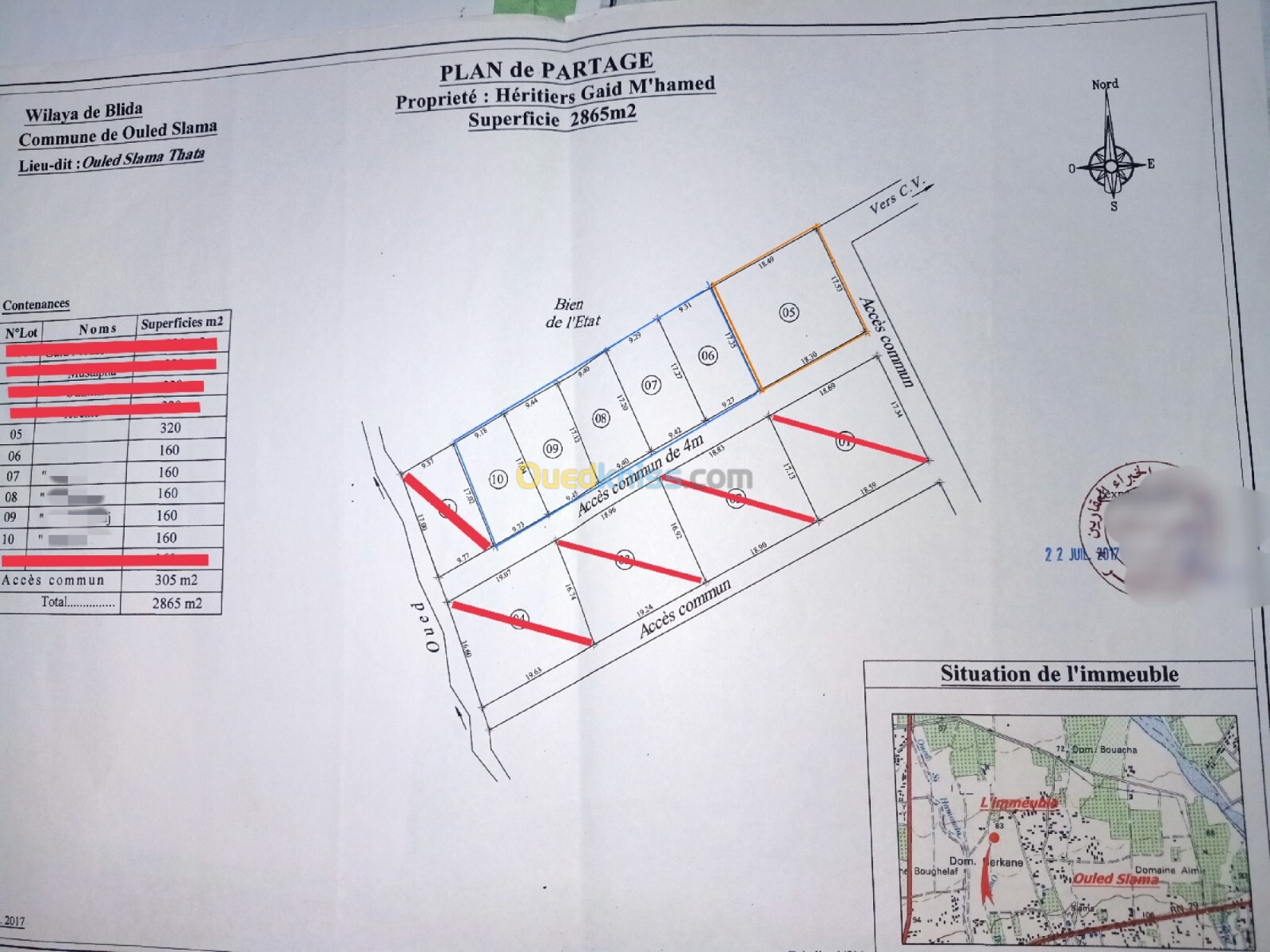 Vente Terrain Blida Bougara