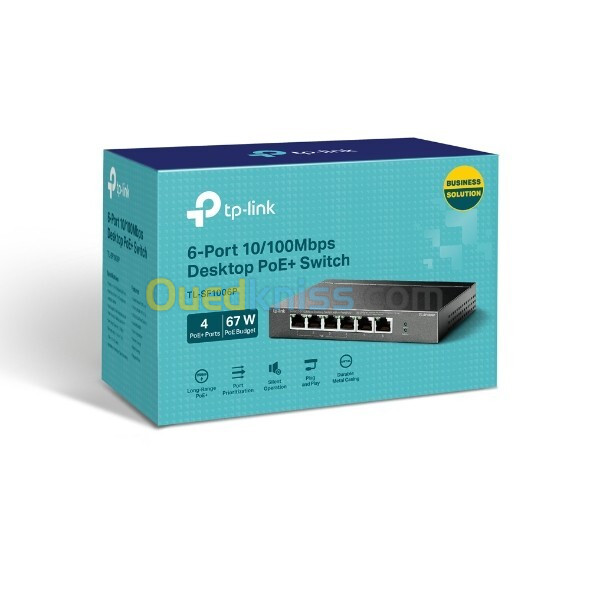 SWITCH TPLIN SF1006P 6P 10/100M 4P POE+