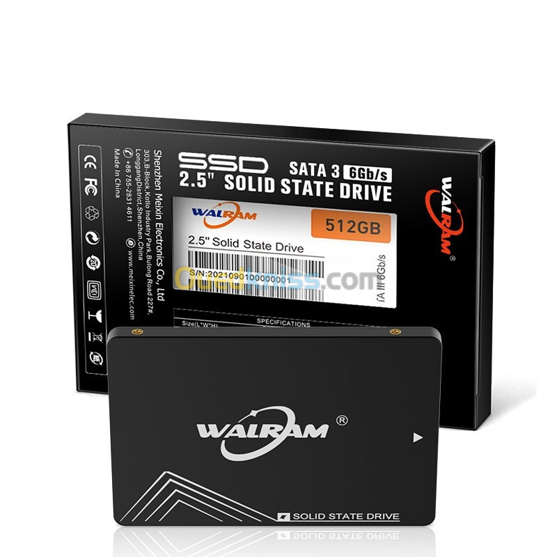 Ssd walram 256gb sata 3 2.5 neuf sous emballage 