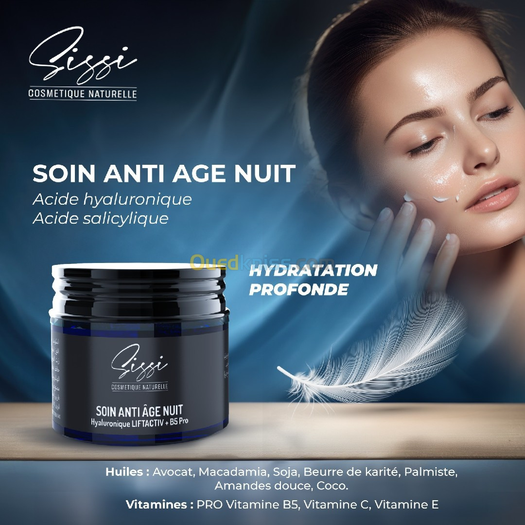 Crème anti âge NUIT, Hyaluronique LIFTACTIV + B5 Pro 