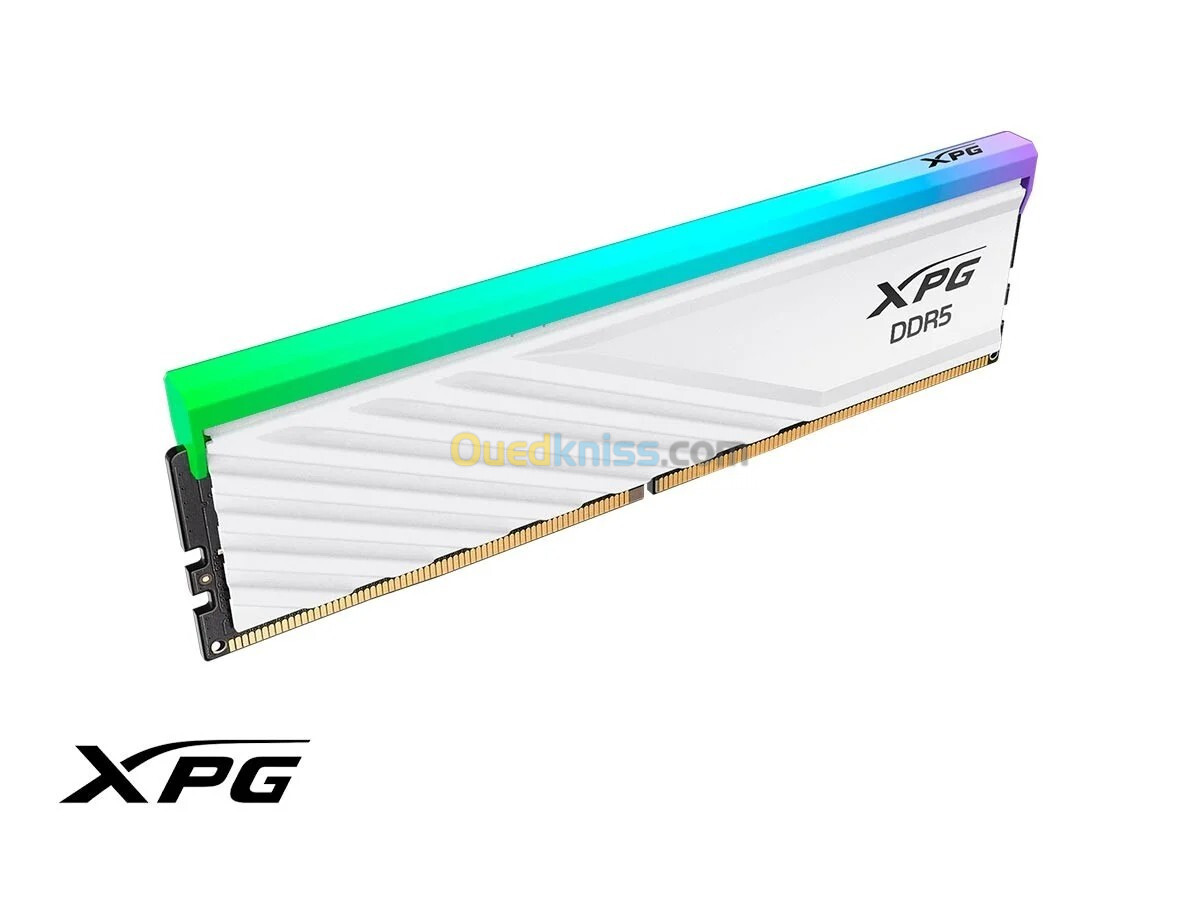 RAM ADATA XPG LANCER BLADE DESKTOP - RGB - 16GB DDR5 - 6000 MT/s - PC5-48000 - 1.1V - CL 48 - WHITE