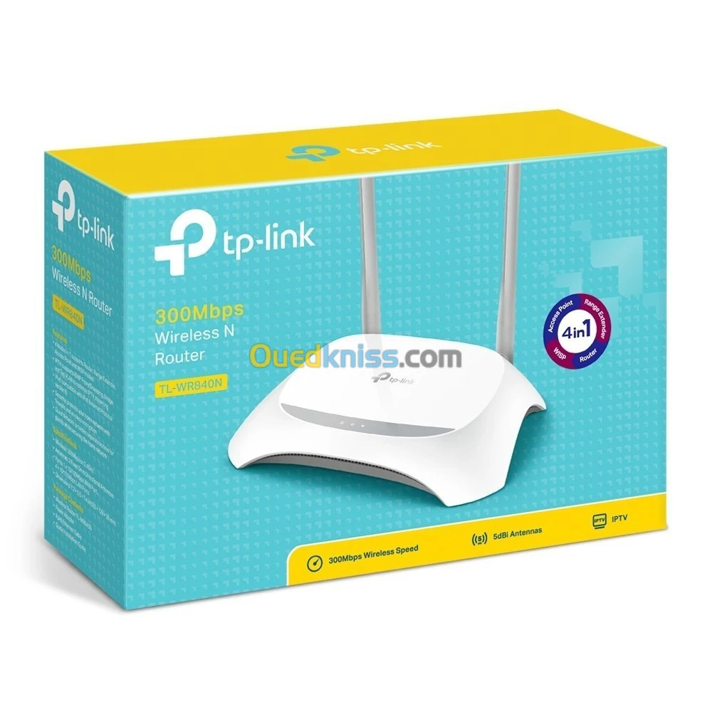 TP-Link Routeur Wi-Fi N300 Mbps - 2.4 GHz - 5 Ports Ethernet