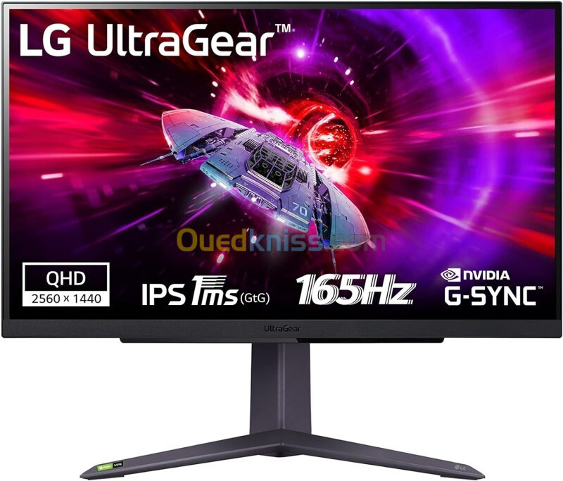 ECRAN LG 27GR75Q ULTRA GEAR - GAMING MONITEUR - 27'' QHD - 100HZ - 1MS GTG - IPS - NVIDIA G-SYNC